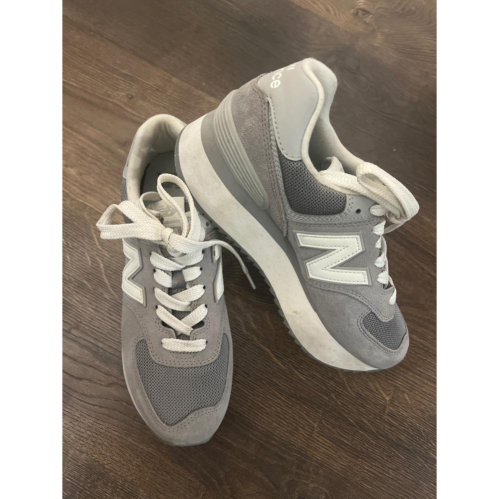 New Balance Gray and White Women's Sneakers